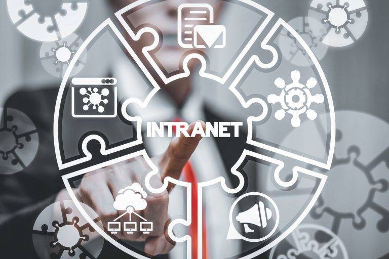 Illustrasjon av intranett
